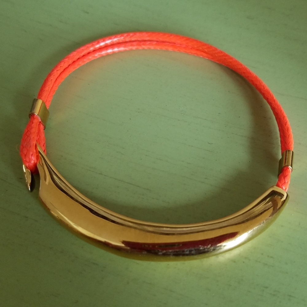Fish Hook bracelet 12k/flamingo